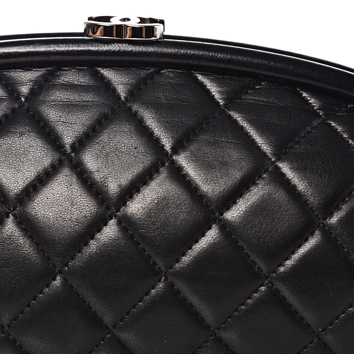 Lambskin Quilted Timeless Clutch Black