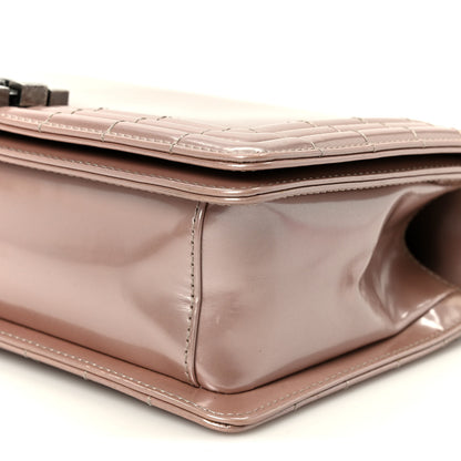 Chanel Iridescent Glazed Calfskin Medium Boy Flap Light Pink 10 of 10