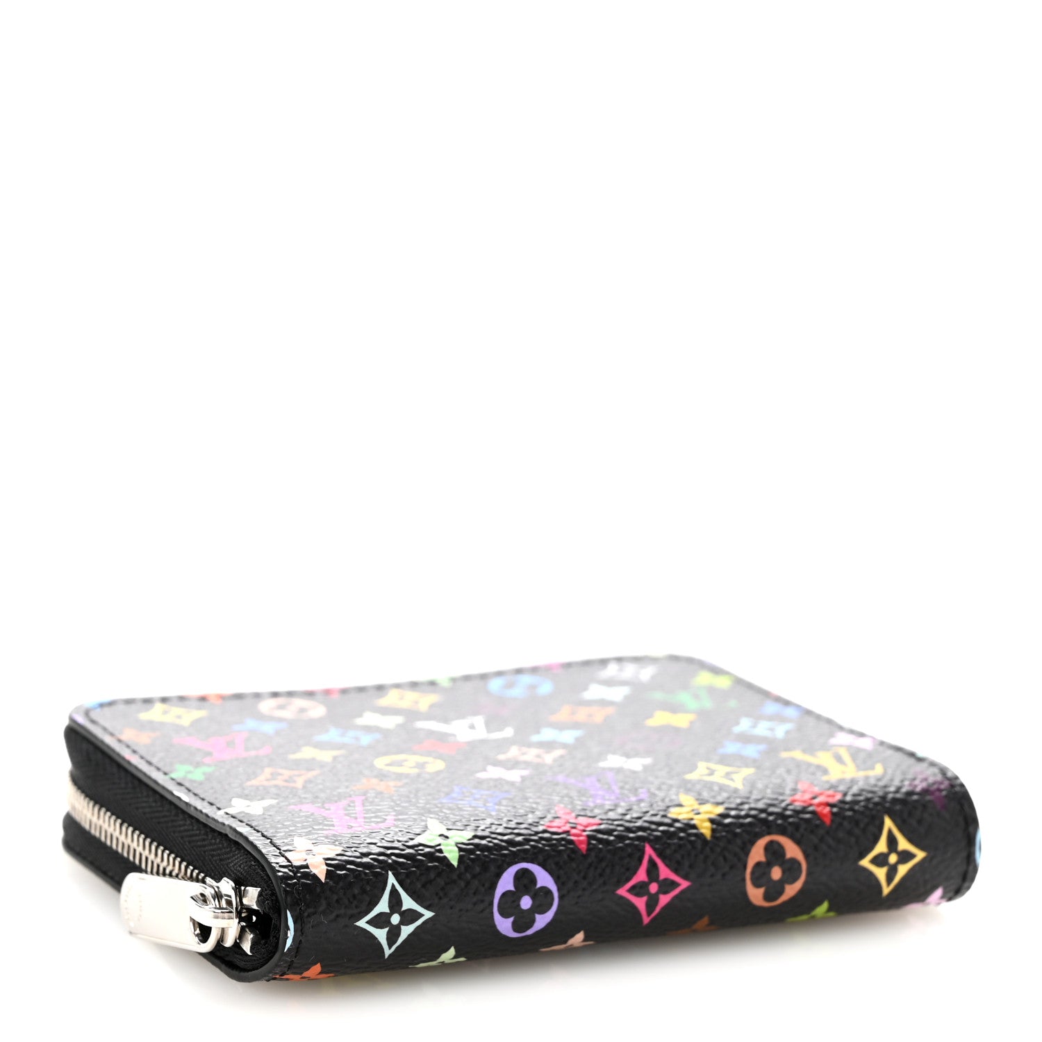 Louis Vuitton LV x TM Monogram Multicolor Zippy Coin Purse Black 4 of 7