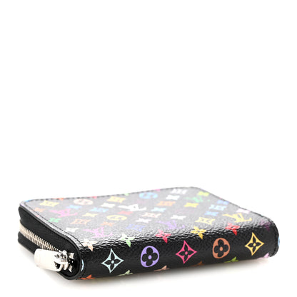 Louis Vuitton LV x TM Monogram Multicolor Zippy Coin Purse Black 4 of 7