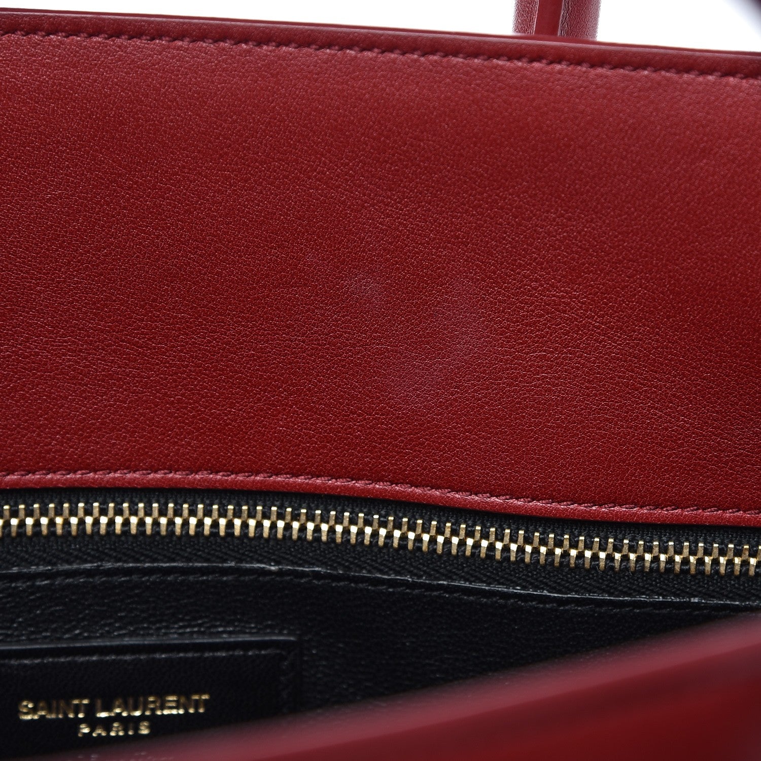 Saint Laurent Calfskin Small Sac De Jour Oxblood 12 of 12