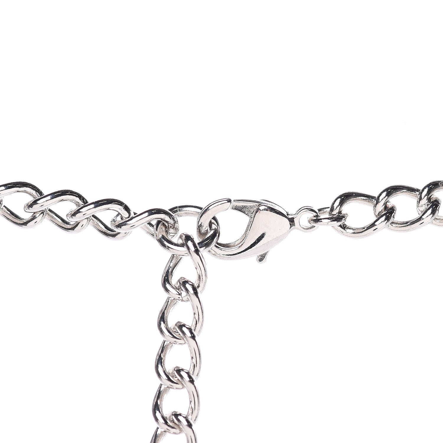 Chanel Crystal Wynn Exclusive Lucky Charm Necklace Silver 4 of 5