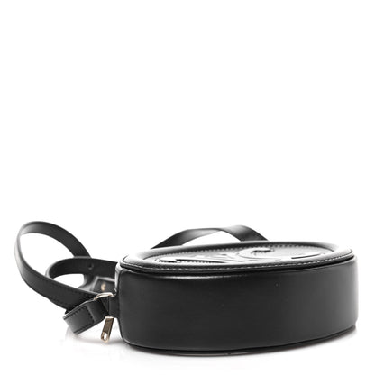 Celine Smooth Calfskin Cuir Triomphe Oval Bag Black 4 of 7