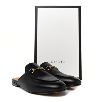 Gucci Calfskin Womens Princetown Slippers 36.5 Black 9 of 9