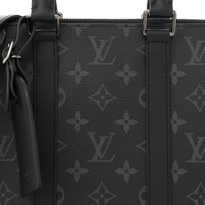 Louis Vuitton Monogram Eclipse Sac Plat Cross 7 of 11