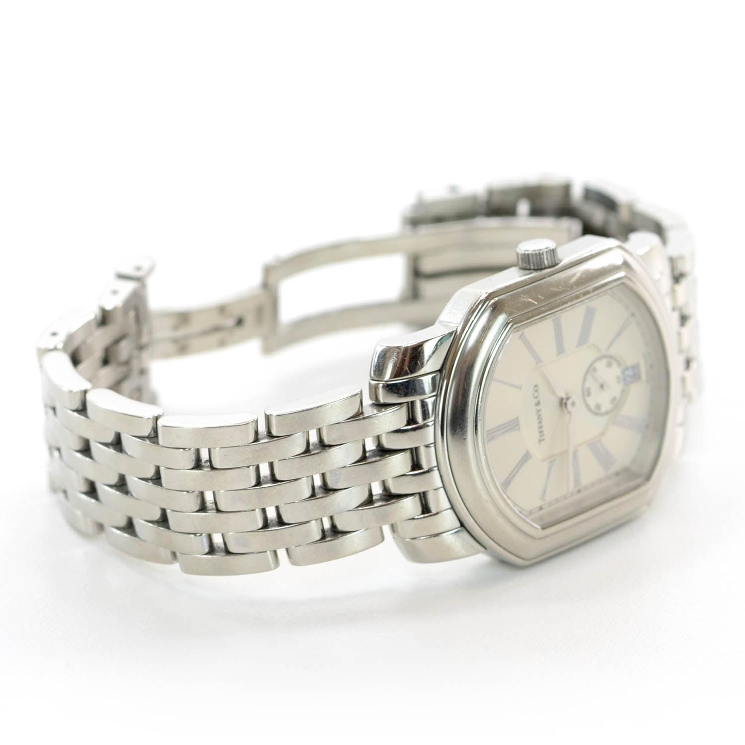 Tiffany Stainless Steel 32mm Mark Coupe Resonator Quartz Watch 3 of 6