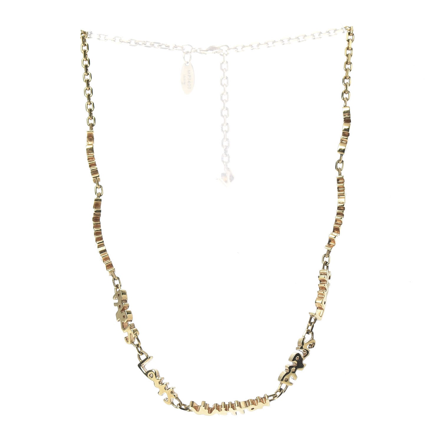 Louis Vuitton Graffiti PM Necklace Gold 3 of 6