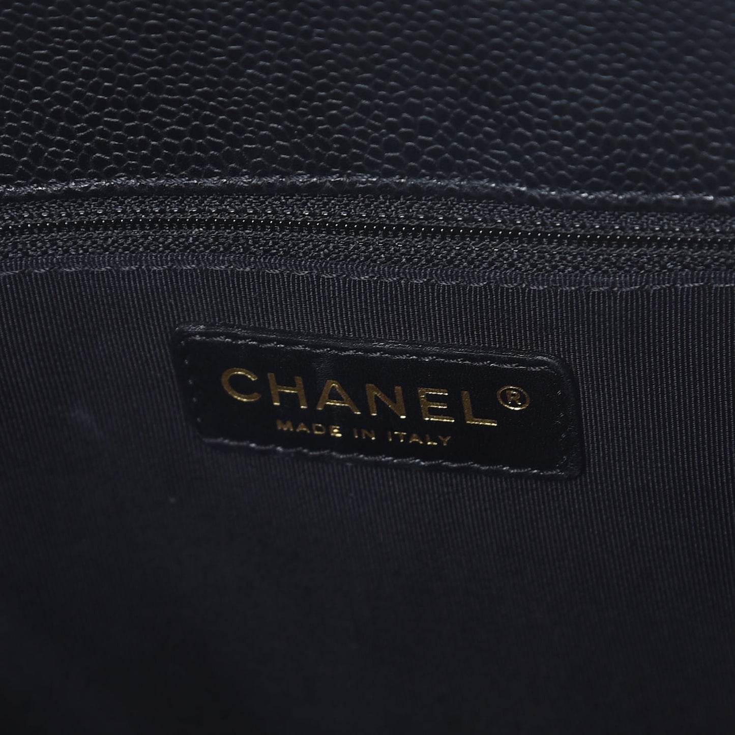 Caviar Quilted Grand Shopping Tote GST Black