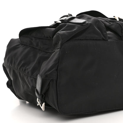 Prada Tessuto Nylon Saffiano Medium Backpack Black 8 of 9