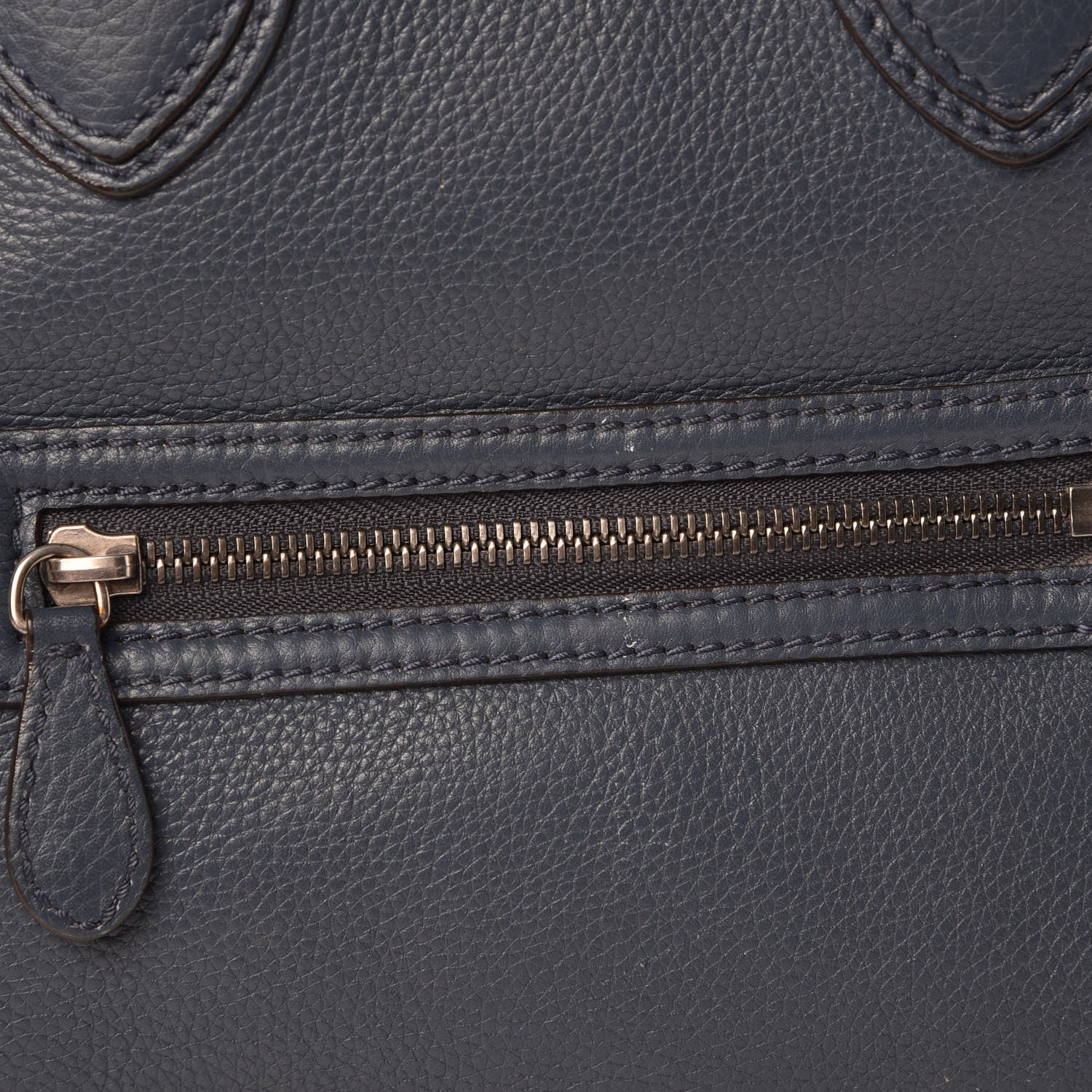 Celine Drummed Calfskin Mini Luggage Orage 16 of 17