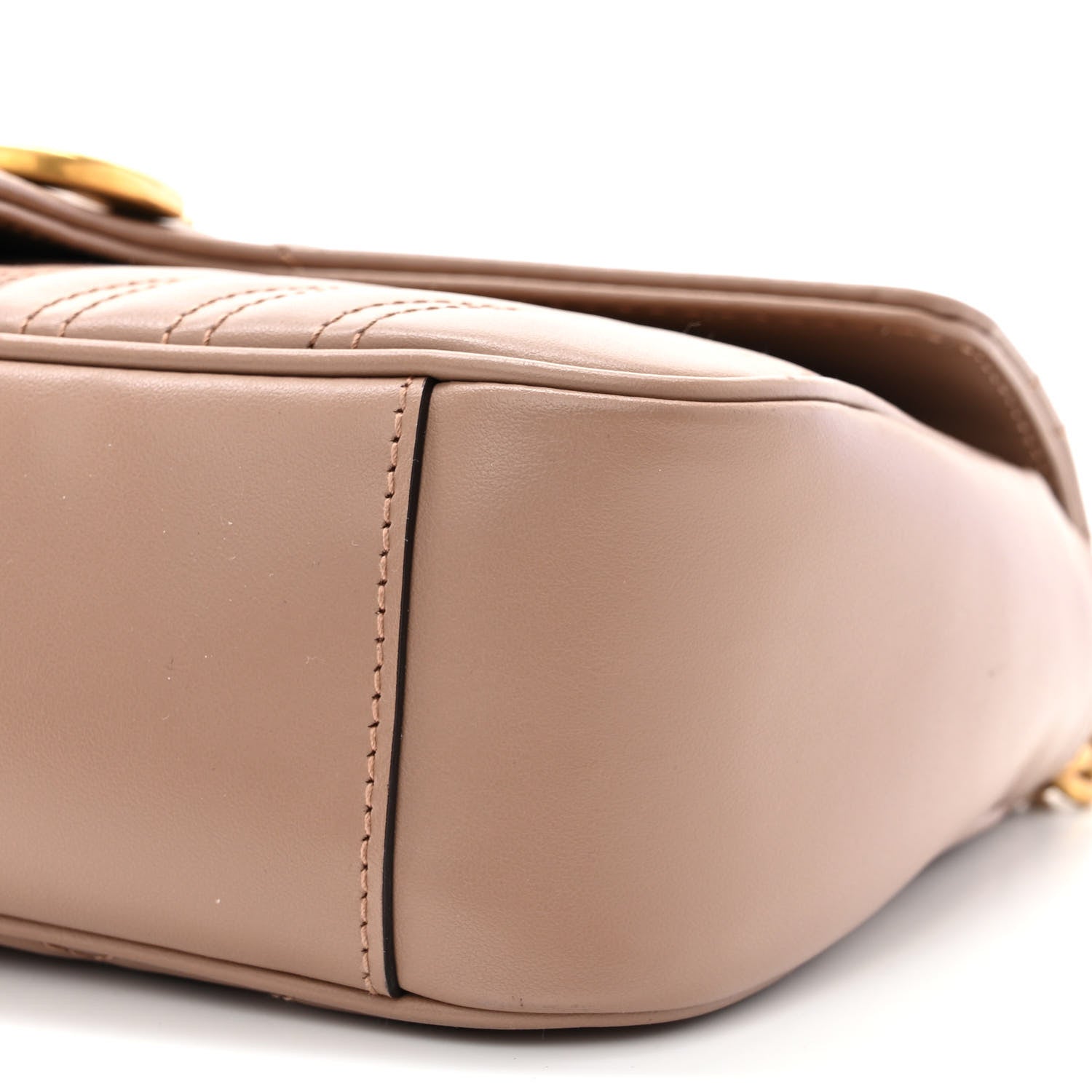 Gucci Calfskin Matelasse Small GG Marmont Shoulder Bag Porcelain Rose 10 of 10