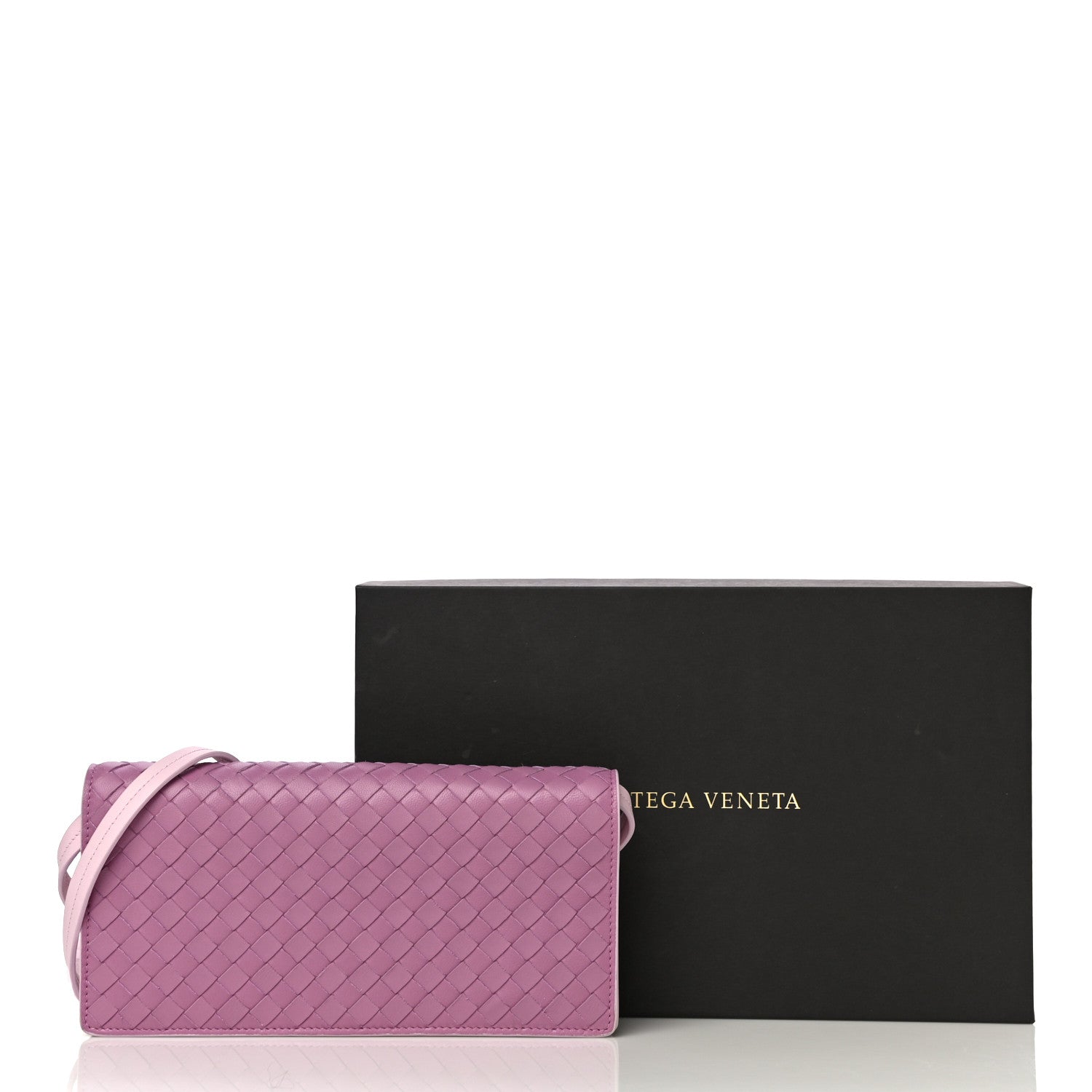 Bottega Veneta Nappa Intrecciato Continental Wallet With Strap Twilight 13 of 13