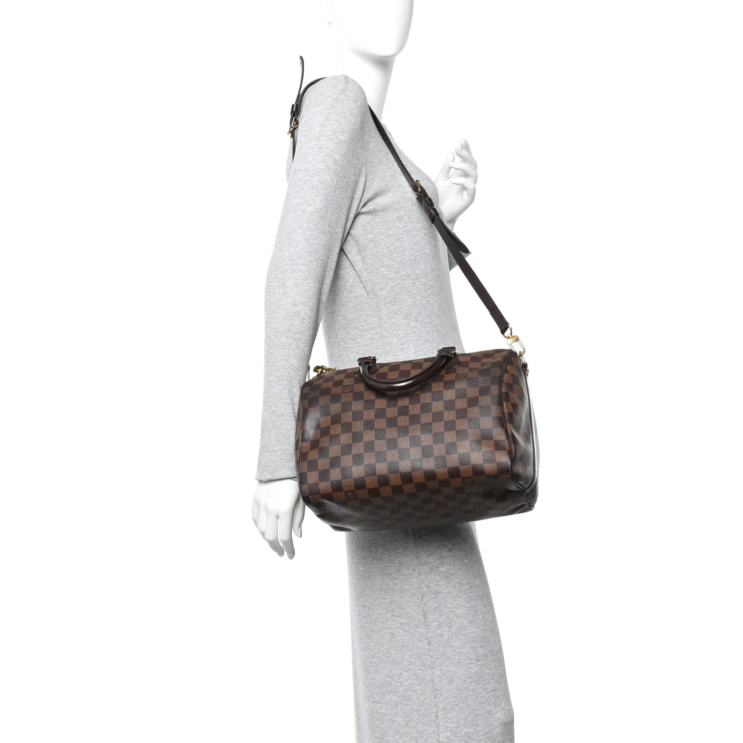 Louis Vuitton Damier Ebene Speedy Bandouliere 30 2 of 18