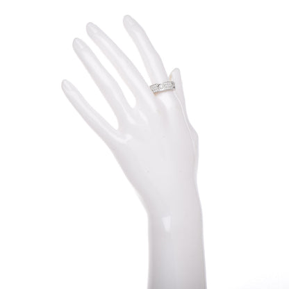 Cartier 18K White Gold Diamond LOVE Paved Ring 54 6.75 2 of 5