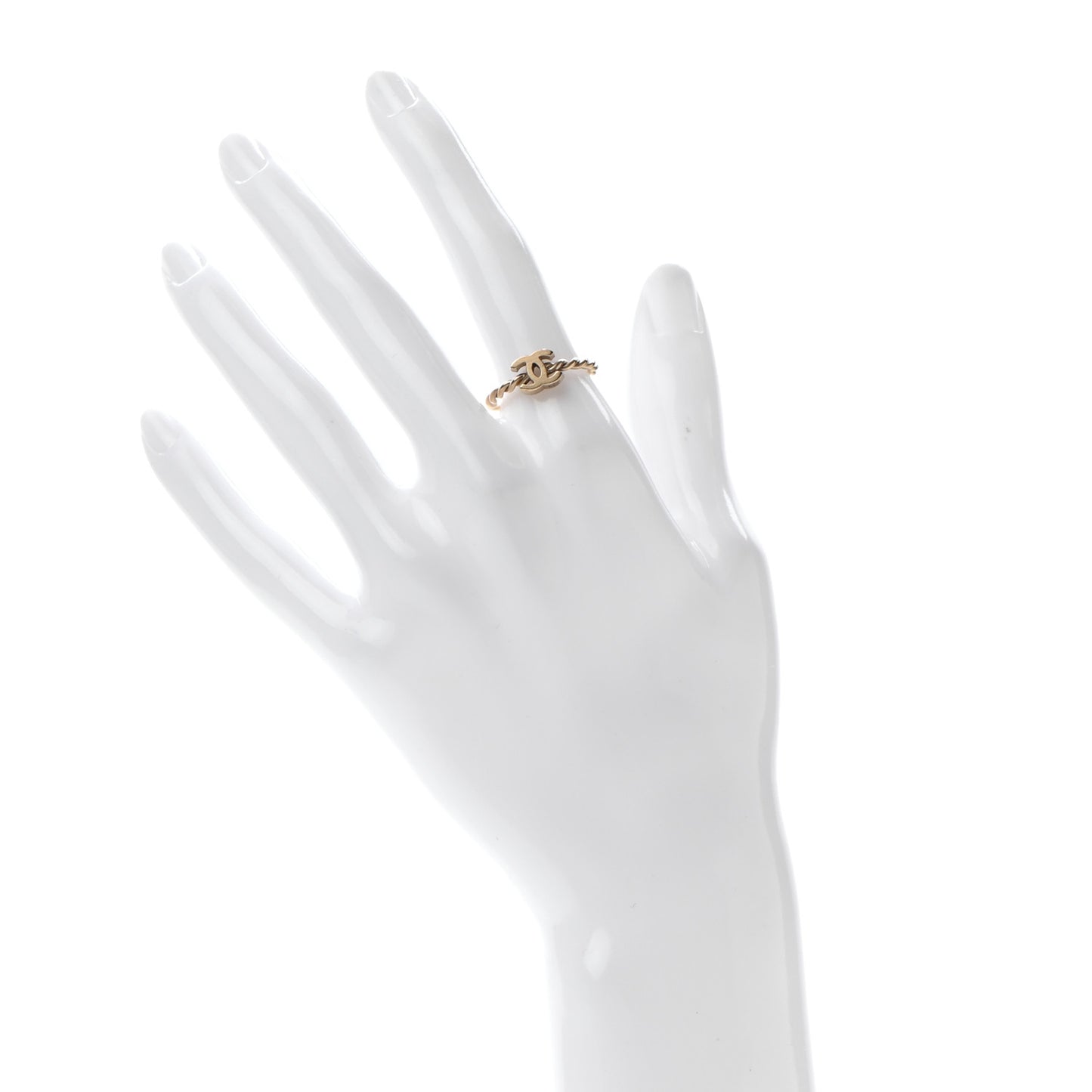 Metal CC Ring 6.25 Gold