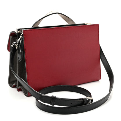 Fendi Vitello Elite Monster Mini Demi Jour Shoulder Bag Ribes Grigio Polvere Carbone 3 of 10