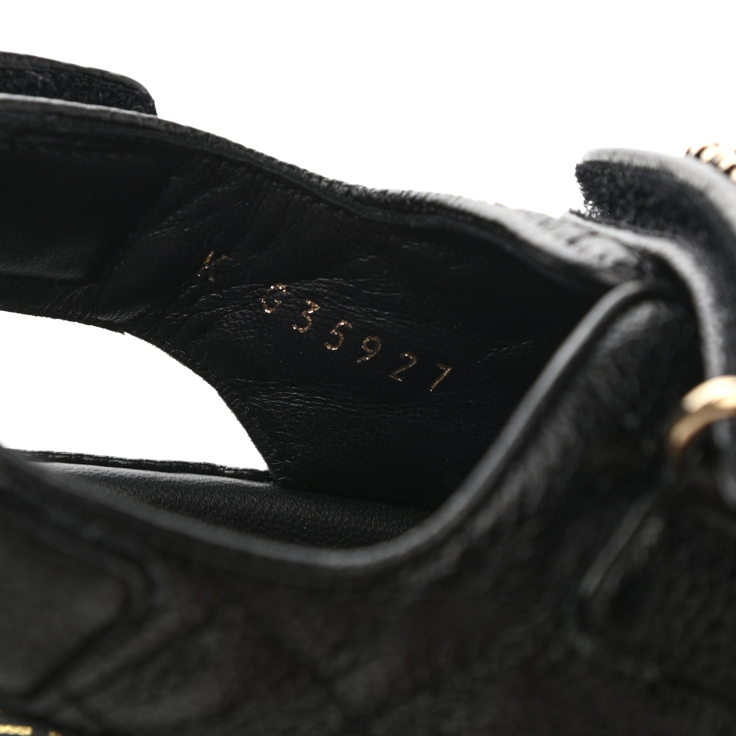 Chanel Grained Calfskin Velcro Dad Sandals 38 Black 8 of 9