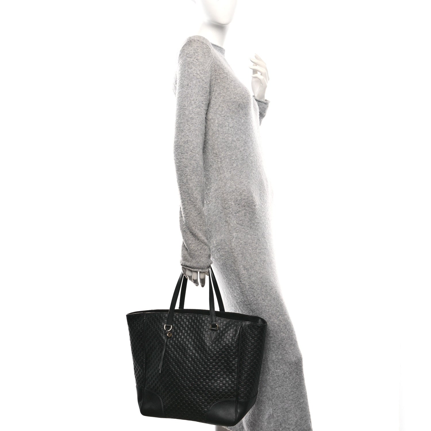 Gucci Microguccissima Bree Zippered Tote Black 1 of 10