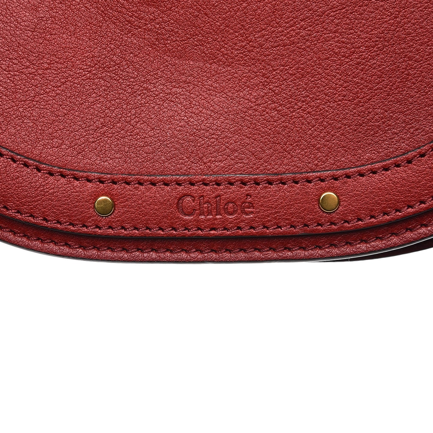 Calfskin Suede Small Nile Bracelet Bag Intense Red