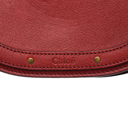 Chloe Calfskin Suede Small Nile Bracelet Bag Intense Red 9 of 9