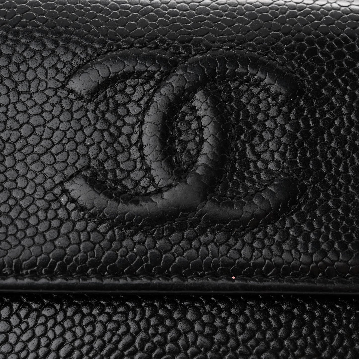 Caviar Timeless CC French Long Wallet Black