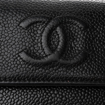 Chanel Caviar Timeless CC French Long Wallet Black 9 of 13