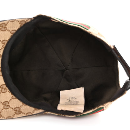Gucci Monogram Web Baseball Hat XL Beige Cocoa 7 of 9