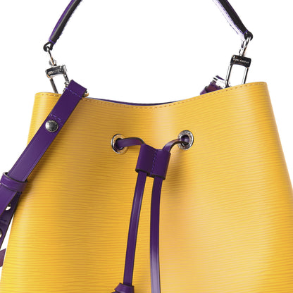 Louis Vuitton Epi NeoNoe MM Citron Violet 8 of 10