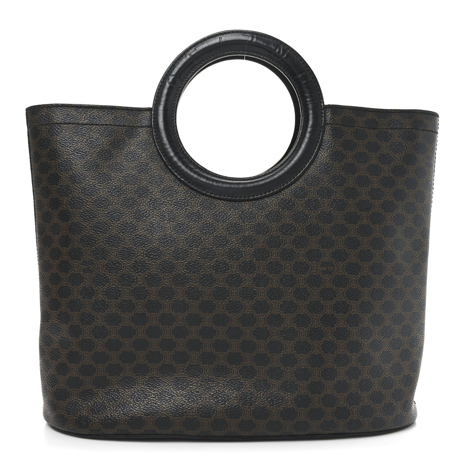 Celine Canvas Calfskin Macadam Handbag 1 of 10