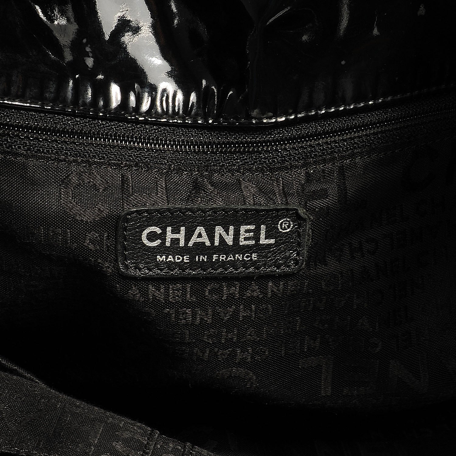Chanel Vinyl XL Coco Cabas Black 6 of 7