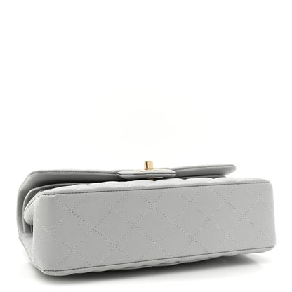 Chanel Caviar Quilted Small Double Flap Grey 4 of 13