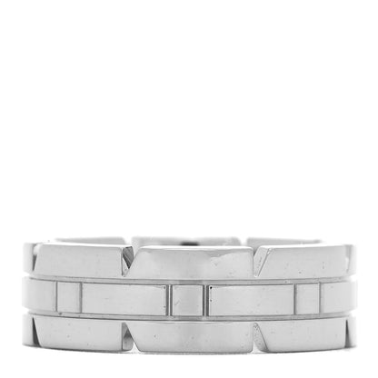 Cartier 18K White Gold Tank Francaise Band Ring 49 4.75 1 of 4
