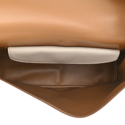 Prada Vitello Daino Flap Shoulder Bag Talco 5 of 11