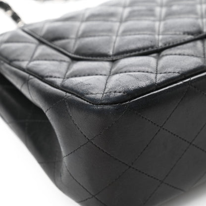 Chanel Lambskin Quilted Jumbo Double Flap Black 13 of 14