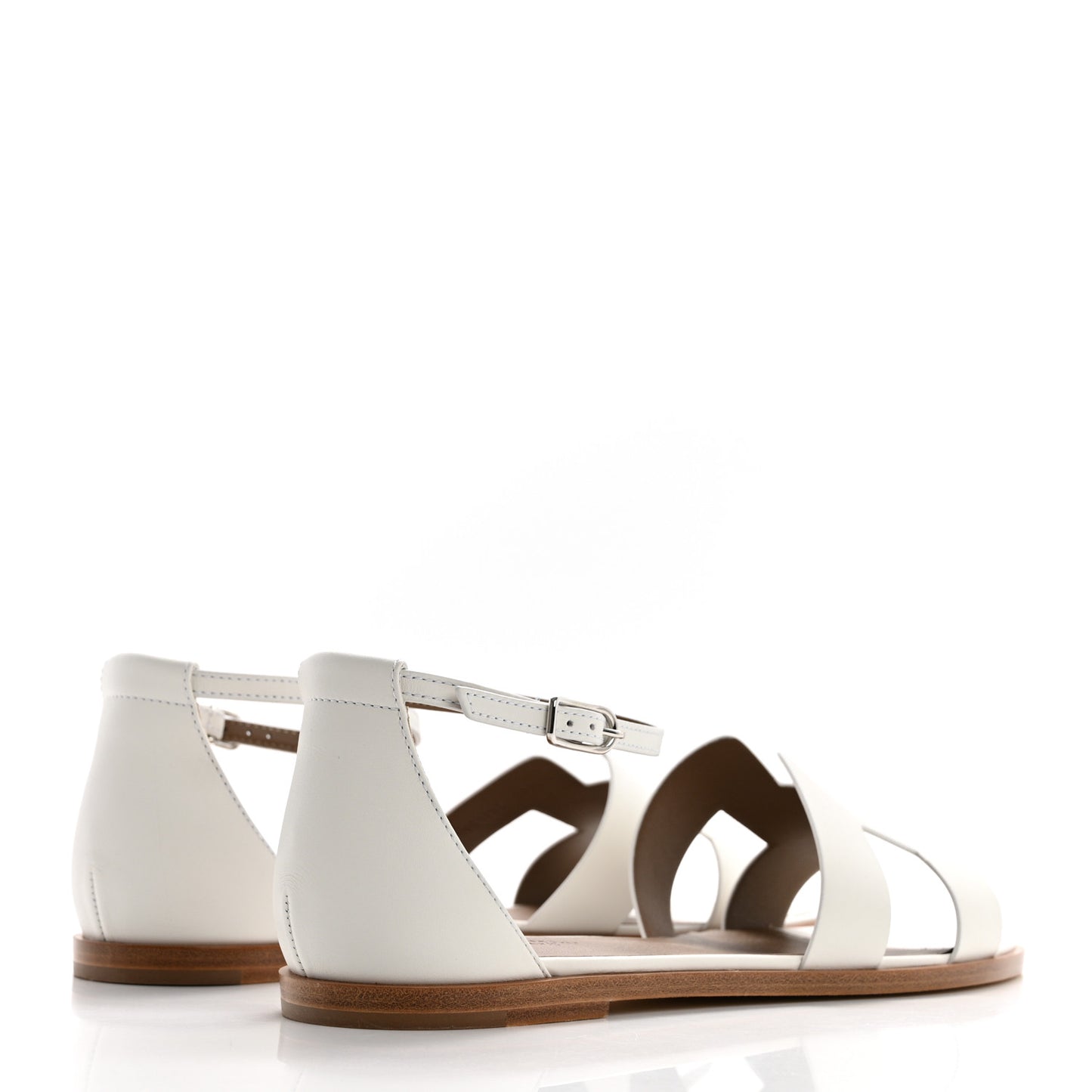 Calfskin Santorini Sandals 41 White