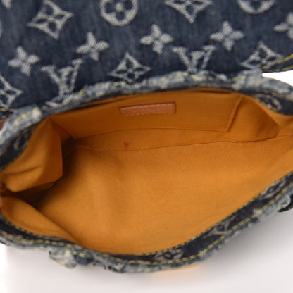 Louis Vuitton Monogram Denim Mini Pleaty Blue 5 of 11