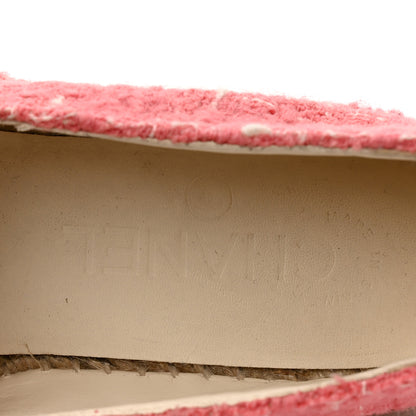Chanel Tweed Grosgrain CC Espadrilles 35 Pink 7 of 10