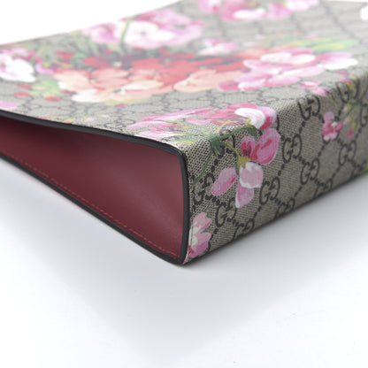 Gucci GG Supreme Monogram Blooms Large Cosmetic Case Beige Multicolor Dry Rose 7 of 8