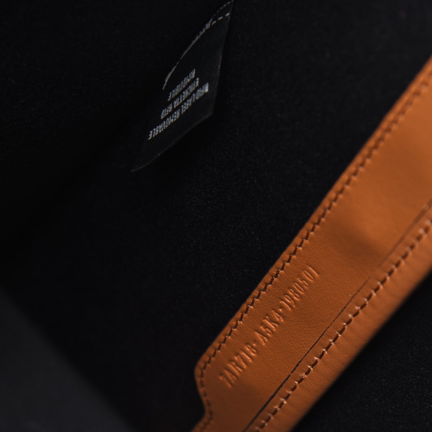 Glazed Fabric Vitello Century FF 1974 Stamp Patch Medium Peekaboo Defender Cover Mogano Panna Caramello