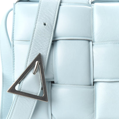 Bottega Veneta Paper Calfskin Maxi Intreccio Padded Cassette Crossbody Bag Ice 9 of 11