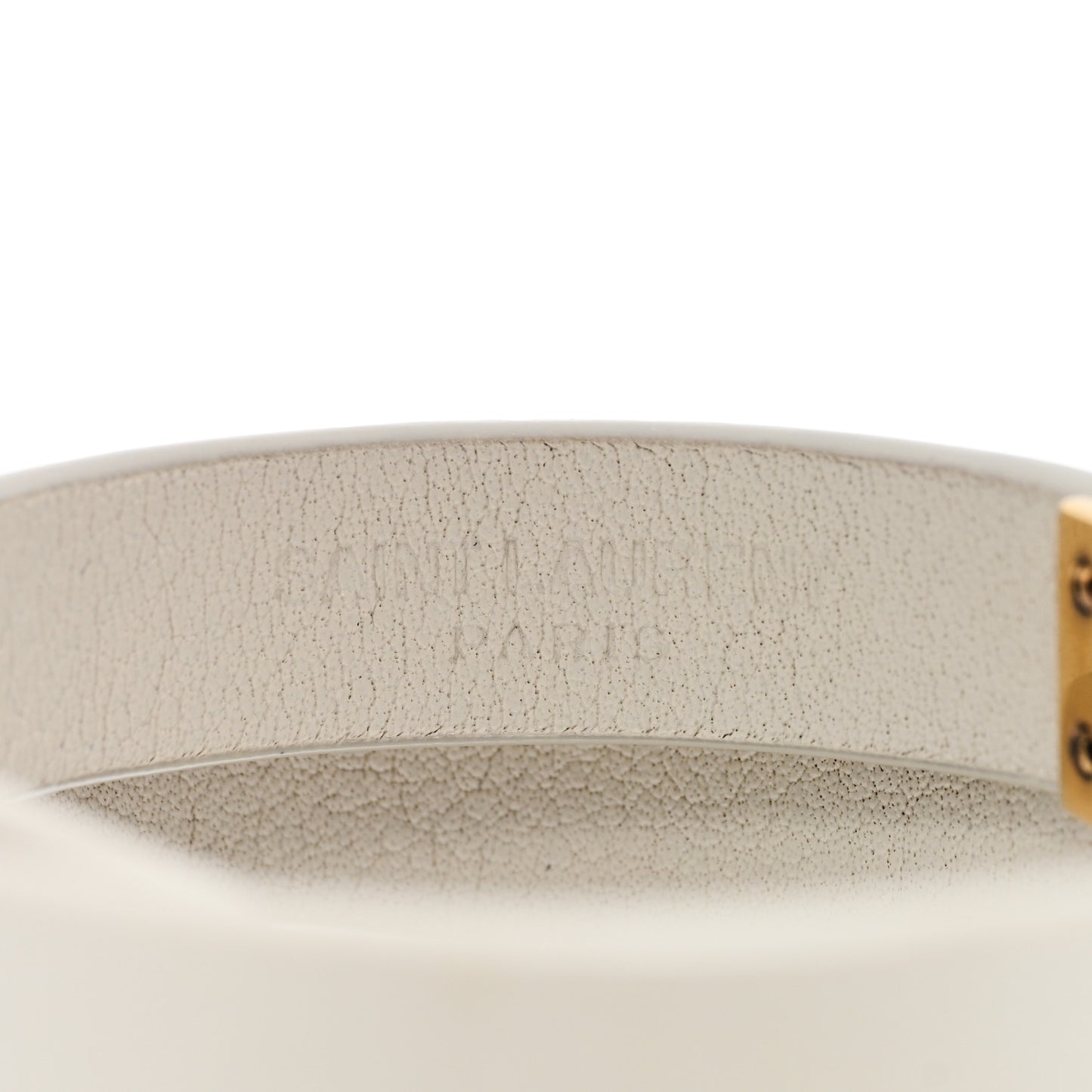 Calfskin Opyum Double Wrap Bracelet Dark Beige