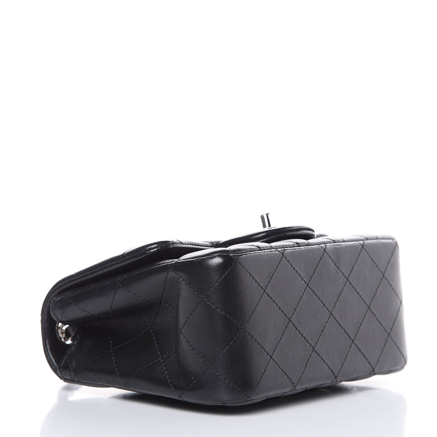 Chanel Lambskin Quilted Mini Square Flap Black 4 of 13