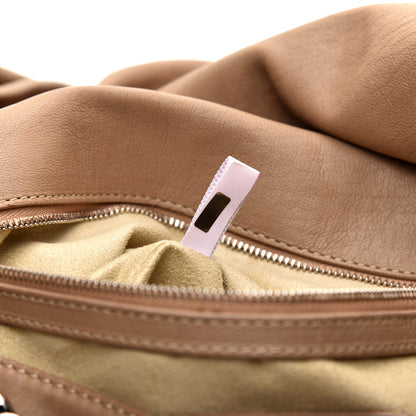 Jimmy Choo Lambskin Biker Large Hobo Beige 10 of 11