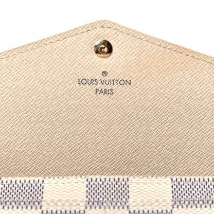 Louis Vuitton Damier Azur Sarah Wallet NM 6 of 6