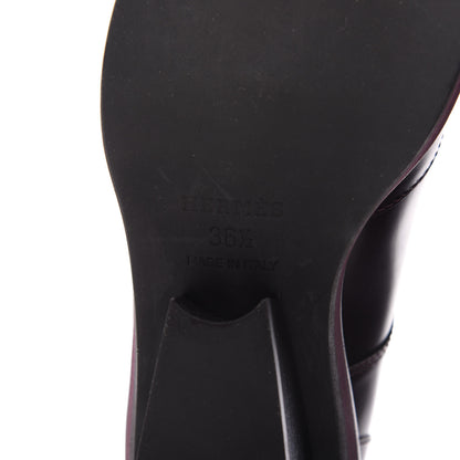 Hermes Tuscan Calfskin Nadege 70 Derby Pumps 36.5 9 of 9