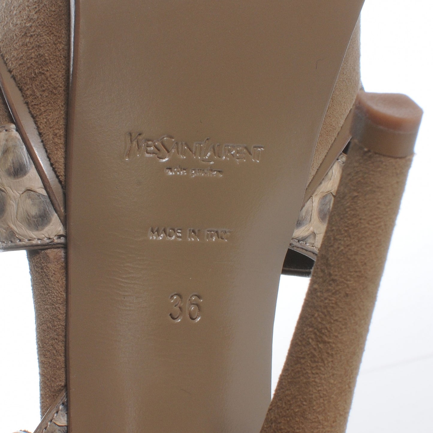 Python Tribute 105 Sandals 36 Taupe