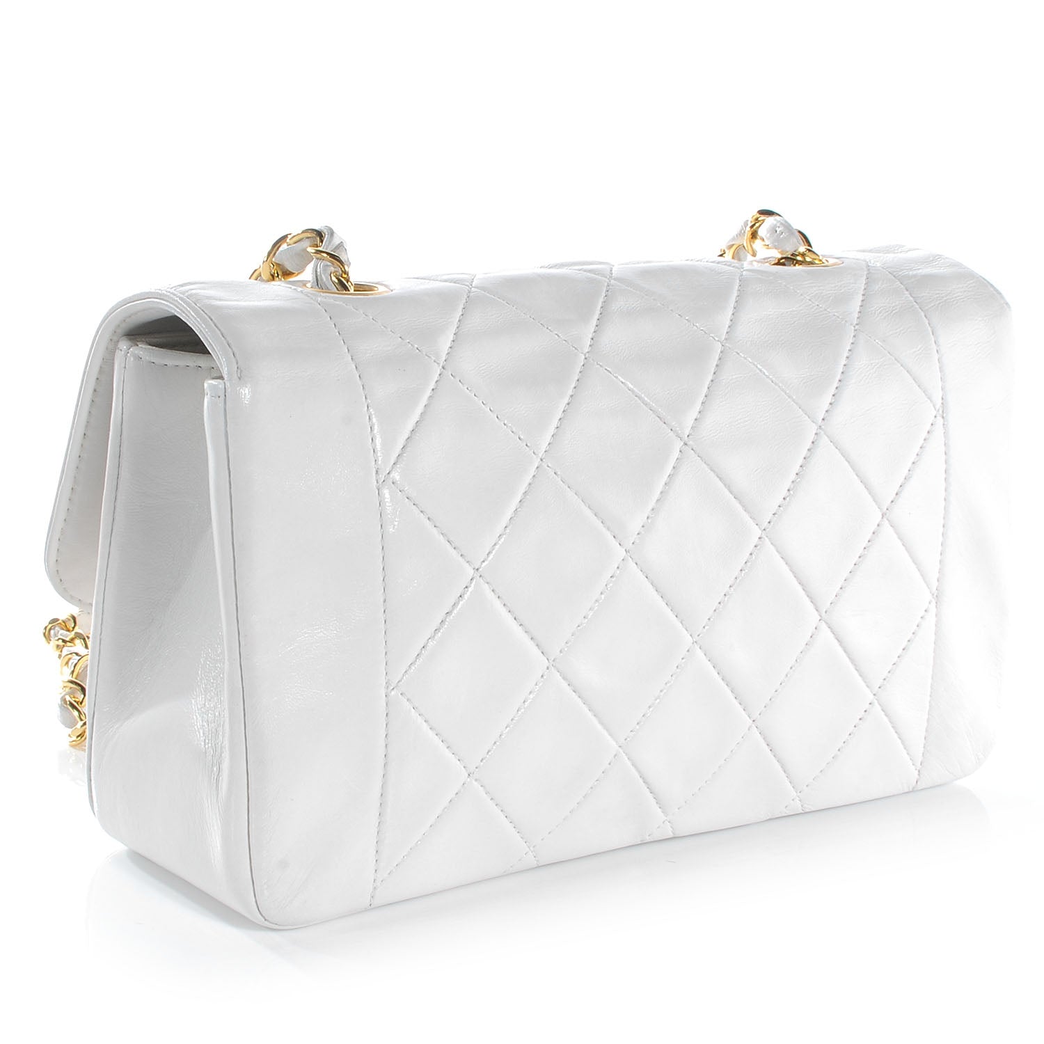Chanel Lambskin Medium Single Flap White 3 of 8