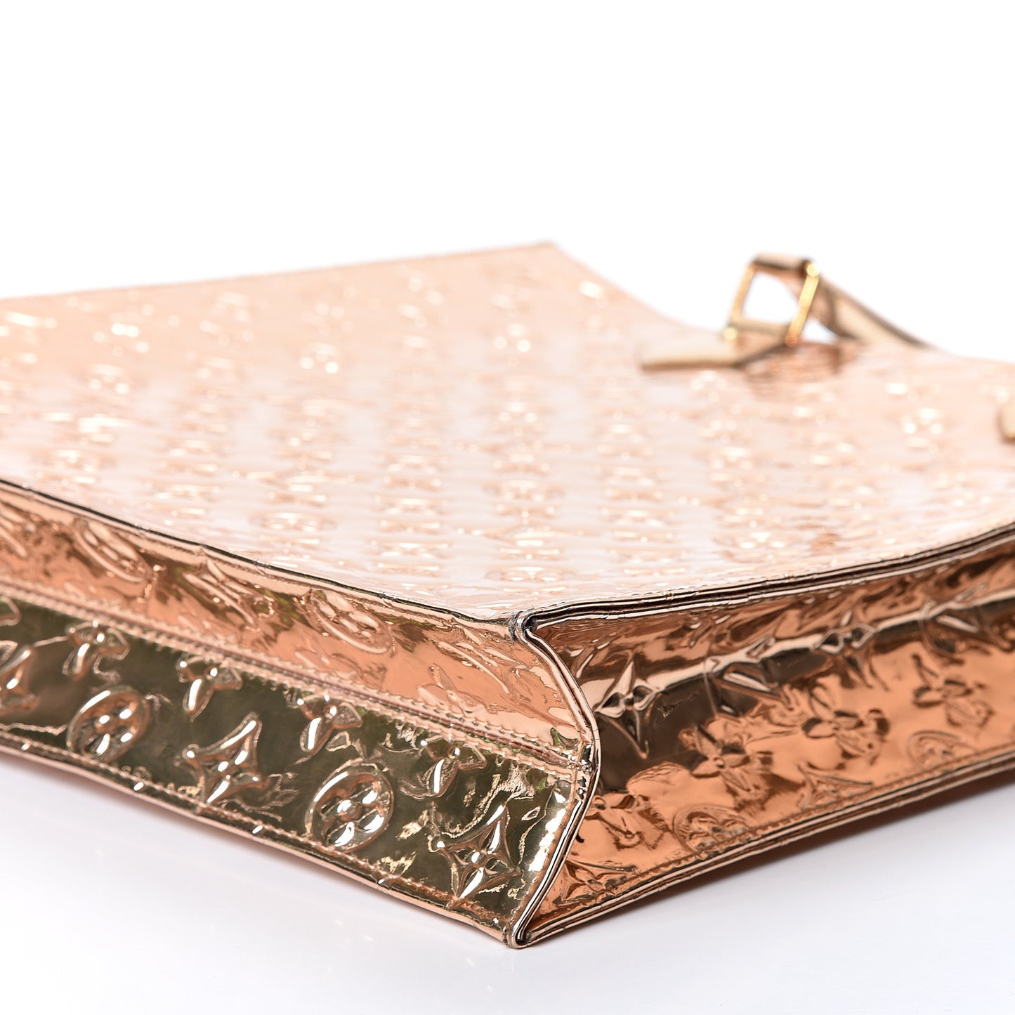 Monogram Miroir Sac Plat Gold