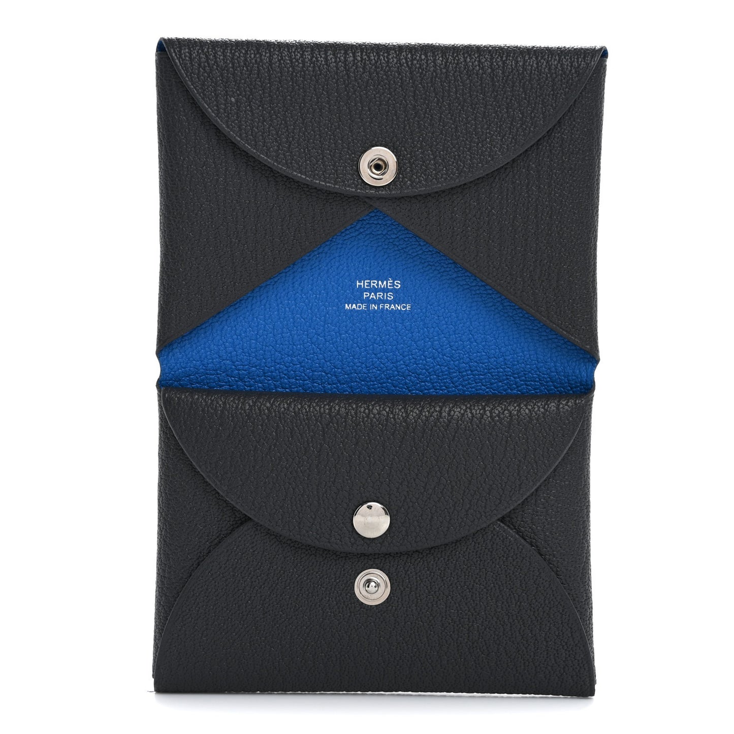 Chevre Mysore Verso Calvi Duo Card Case Ardoise Bleu Hydra