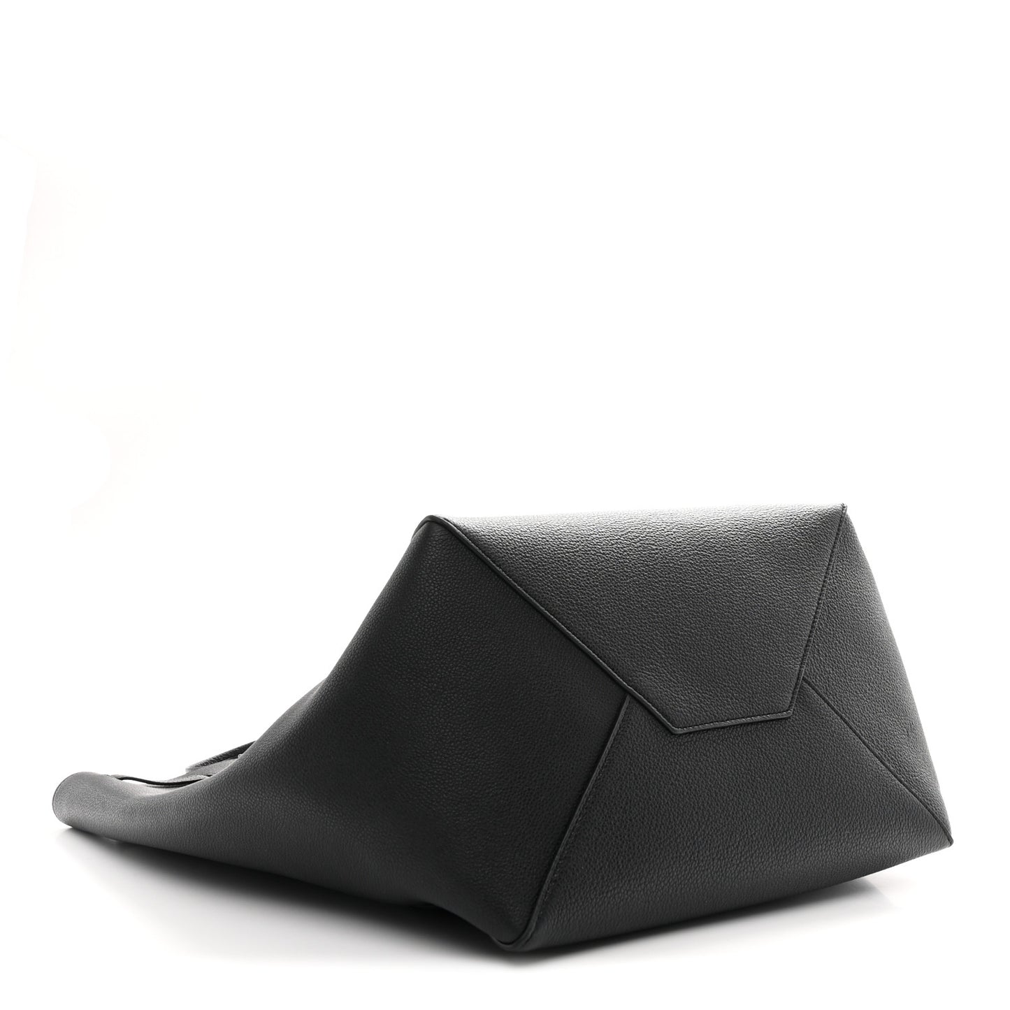 Soft Grained Calfskin Medium Belt Cabas Phantom Black